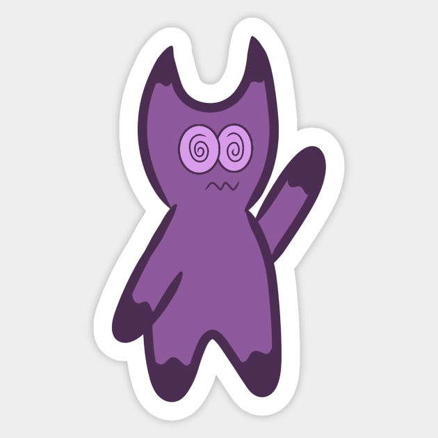 Purple Cartoon Fella Sticker by BeeBulb